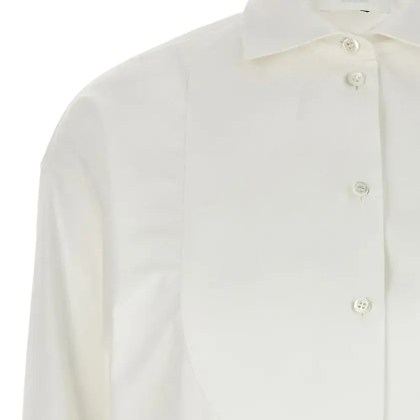 Bally - Plastron Shirt - Größe 42 - weiß – Bild 3