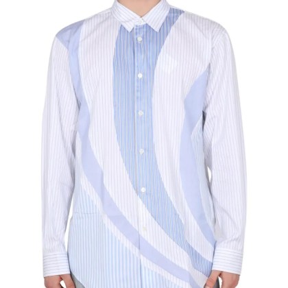 Comme des Garcons - Button-Down Shirt With Classic Collar And Striped - Größe M - blau Comme des Garcons - Button-Down Shirt With Classic Collar And Striped - Größe M - blau