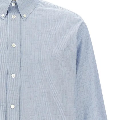 Fendi - Angel' Shirt - Größe 44 - blau – Bild 3