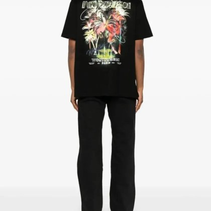 Wooyoungmi - Palm Tree T-Shirt - Größe 50 - schwarz – Bild 3