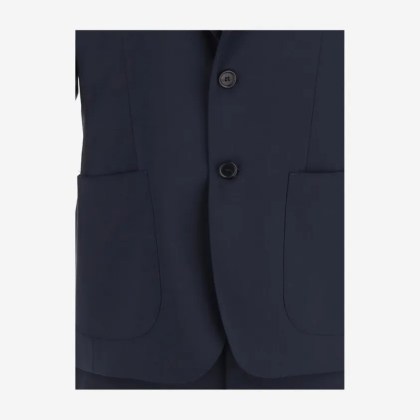 Brian Dales - Single-Breasted Wool Suit - Größe 50 - blau