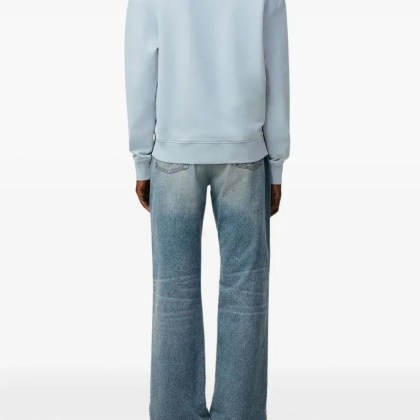 AMI Paris - Sky Blue Cotton Sweatshirt - Größe XL - grau – Bild 2