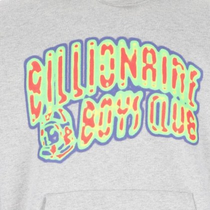 Billionaire Boys Club - Grey Cotton Hoodie With Vibrant Multicolor Logo - Größe S - grau – Bild 2