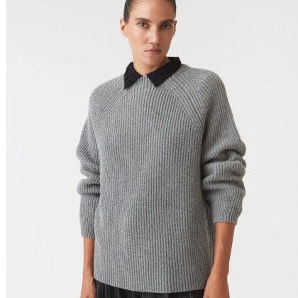 Hope - HOPE STOCKHOLM Wollpullover mit Rippen, grau - Größe 36 - grau Hope - HOPE STOCKHOLM Wollpullover mit Rippen, grau - Größe 36 - grau