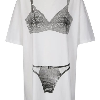 Vaquera - Trompe L%27oeil Women T-Shirt - Größe S - weiß Vaquera - Trompe L%27oeil Women T-Shirt - Größe S - weiß