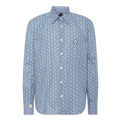 BILLIONAIRE - Hemd Slim Fit - Größe 4XL - blau BILLIONAIRE - Hemd Slim Fit - Größe 4XL - blau