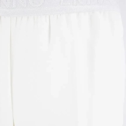 Ermanno Firenze - White Straight-Leg Trousers - Größe 38 - weiß
