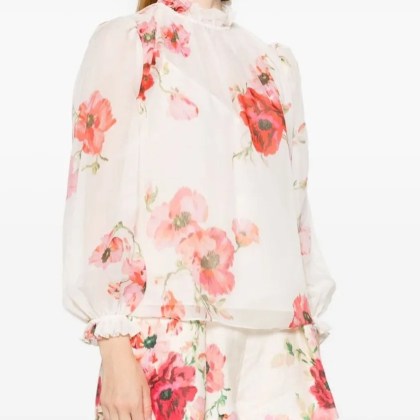 Zimmermann - Lightburst Billow Shirt - Größe 2 - weiß