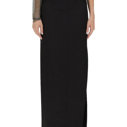 Genny - Maxi Skirt With High Slit - Größe 40 - schwarz Genny - Maxi Skirt With High Slit - Größe 40 - schwarz