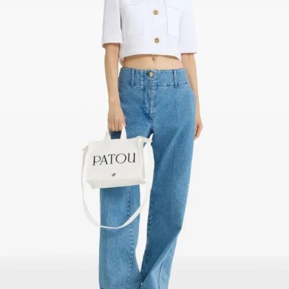 Patou - White Jacket With Front Button Fastening And Moder - Größe 40 - weiß – Bild 4