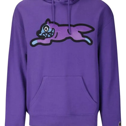 ICE CREAM - Satin Running Dog Popover Sweatshirt - Größe S - lila ICE CREAM - Satin Running Dog Popover Sweatshirt - Größe S - lila