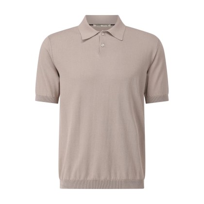 Maurizio Baldassari - Poloshirt aus Feinstrick - Größe XL - beige Maurizio Baldassari - Poloshirt aus Feinstrick - Größe XL - beige