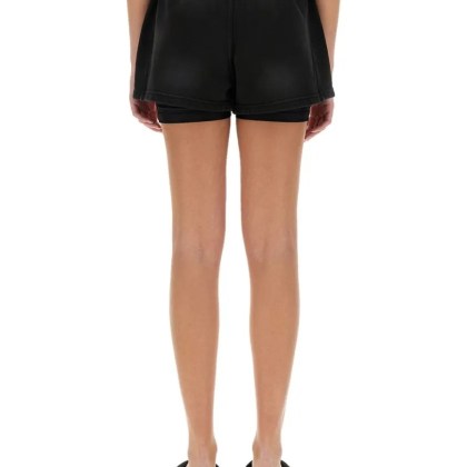 T by Alexander Wang - Black Shorts With Subtle Logo Detail - Größe S - schwarz