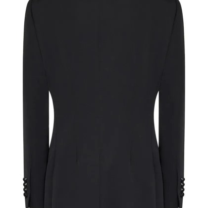 Dolce&Gabbana - Tuxedo Jacket In Black Virgin Wool - Größe 42 - schwarz – Bild 4