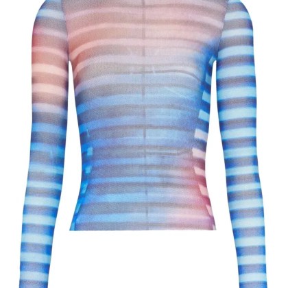 Jean Paul Gaultier - Air Print Mesh Long Sleeve Shirt - Größe XS - bunt Jean Paul Gaultier - Air Print Mesh Long Sleeve Shirt - Größe XS - bunt