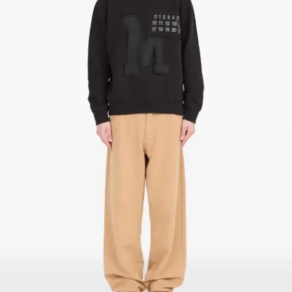 MM6 Maison Margiela - Cotton Sweatshirt With Logo - Größe M - schwarz – Bild 4