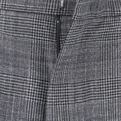 Sa Su Phi - Tailored Grey Plaid Trousers With High Waist - Größe 42 - grau – Bild 3