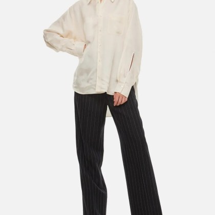 Quira - Reversible Button-Up Shirt - Größe 40 - weiß – Bild 4