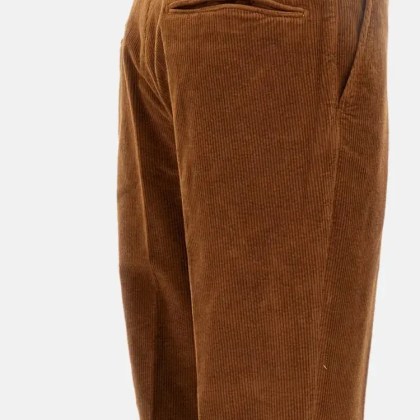 Incotex - Tailored Corduroy Trousers With Button Closure - Größe 33 - braun