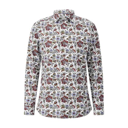 Eton - Slim-Fit Hemd mit floralem Muster - Größe 44 - rot Eton - Slim-Fit Hemd mit floralem Muster - Größe 44 - rot