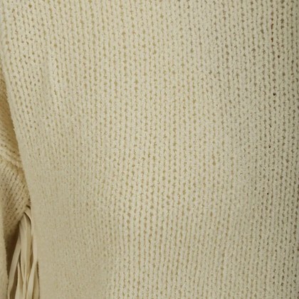 Wild Cashmere - Round Neckline Sweater - Größe 42 - beige – Bild 2