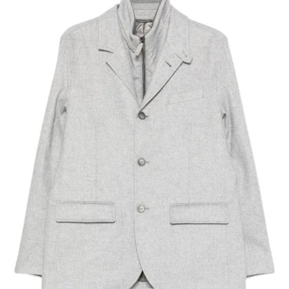 Herno - Tailored Grey Jacket With Notched Lapel - Größe 54 - grau Herno - Tailored Grey Jacket With Notched Lapel - Größe 54 - grau
