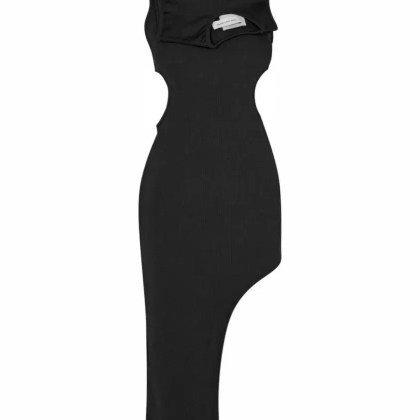 FENG CHEN WANG - Double Collar Dress - Größe M - schwarz FENG CHEN WANG - Double Collar Dress - Größe M - schwarz