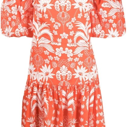 Borgo de Nor - Off-Shoulder Mini Dress With Puff Sleeves - Größe 10 - orange Borgo de Nor - Off-Shoulder Mini Dress With Puff Sleeves - Größe 10 - orange