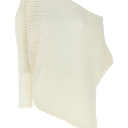 Issey Miyake - %27Stream%27 Top - Größe 2 - weiß Issey Miyake - %27Stream%27 Top - Größe 2 - weiß