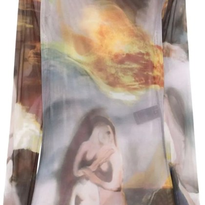 Mugler - Mesh Top Sunset Sees - Größe 38 - bunt Mugler - Mesh Top Sunset Sees - Größe 38 - bunt