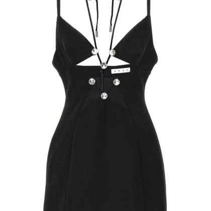 AREA - %27Star Cut Out%27 Dress - Größe L - schwarz AREA - %27Star Cut Out%27 Dress - Größe L - schwarz