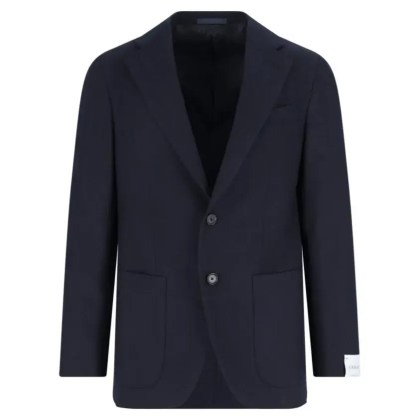 Emanuela Caruso - Tailored Herringbone Jacket With Notched Lapel - Größe 50 - schwarz Emanuela Caruso - Tailored Herringbone Jacket With Notched Lapel - Größe 50 - schwarz