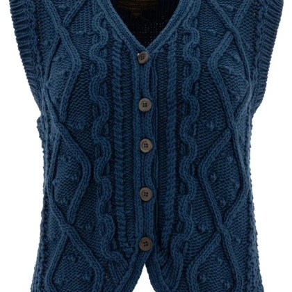 Filson - Jacquard-Knitted Vest With Floral Pattern - Größe S - blau Filson - Jacquard-Knitted Vest With Floral Pattern - Größe S - blau