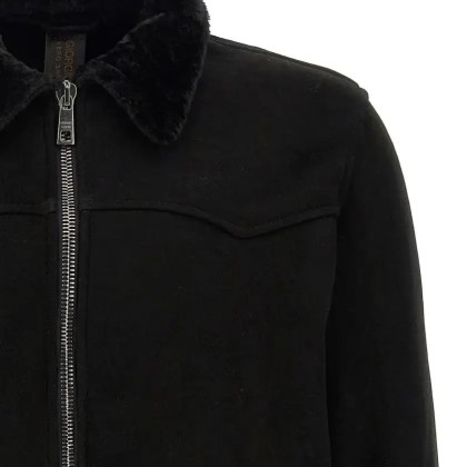 Giorgio Brato - Sheepskin Bomber Jacket - Größe 54 - schwarz – Bild 3