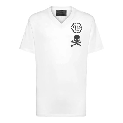 Philipp Plein - T-Shirt Skull - Größe S - weiß Philipp Plein - T-Shirt Skull - Größe S - weiß