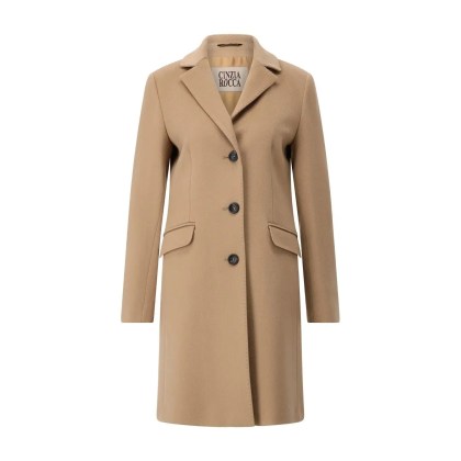 CINZIA ROCCA - Mantel aus Schurwolle - Größe 38 - braun CINZIA ROCCA - Mantel aus Schurwolle - Größe 38 - braun