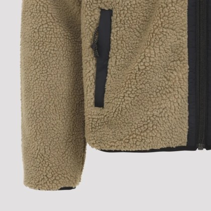 Carhartt Wip - Beige Teddy Fleece Jacket - Größe S - beige – Bild 2