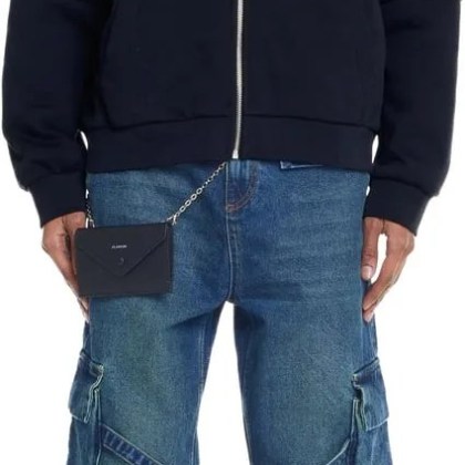 Flâneur - Cut and Sew Zip-Up Hoodie Black - Größe L - schwarz – Bild 3