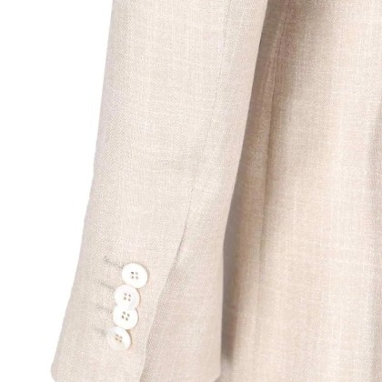 Kiton - Double-Breasted Blazer - Beige - Größe 46 - beige – Bild 4