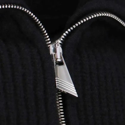 The Attico - Cropped Sweater With Ribbed Knit Texture - Größe 40 - schwarz – Bild 3