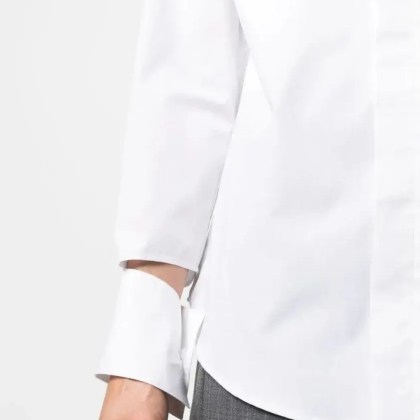 JEJIA - Classic White Cotton Shirt - Größe 44 - weiß – Bild 2