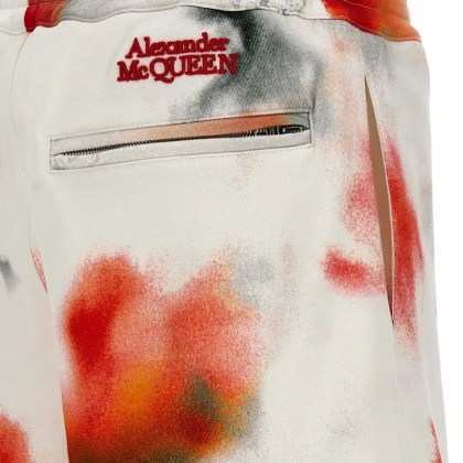 Alexander McQueen - 'Obscured Flower' Bermuda Shorts - Größe S - weiß – Bild 2