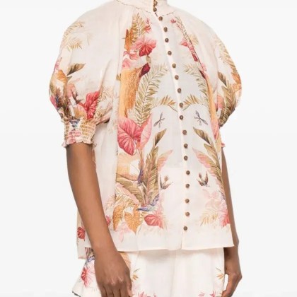 Zimmermann - Ascension Billow Blouse - Größe 1 - pink – Bild 2