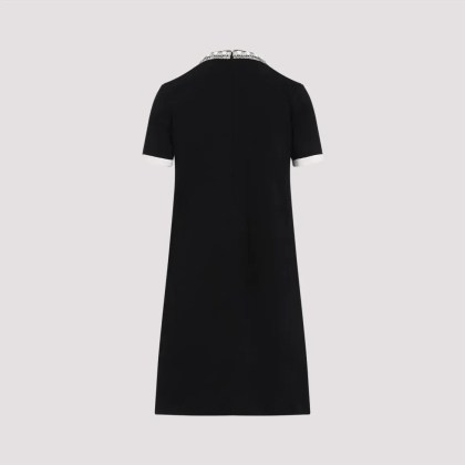Valentino Garavani - Black Short Sleeves Dress - Größe S - schwarz – Bild 3