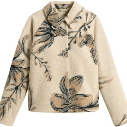 Woolrich - Jacquard Wool Oversh - Größe L - beige Woolrich - Jacquard Wool Oversh - Größe L - beige