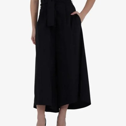 Simona Corsellini - Wide-Leg Trousers With High Waist - Größe 42 - schwarz – Bild 2