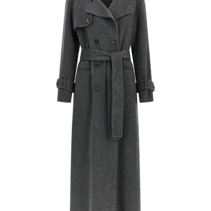 Giuseppe Di Morabito - Maxi Wool Coat With Double-Breasted Design - Größe 42 - schwarz Giuseppe Di Morabito - Maxi Wool Coat With Double-Breasted Design - Größe 42 - schwarz