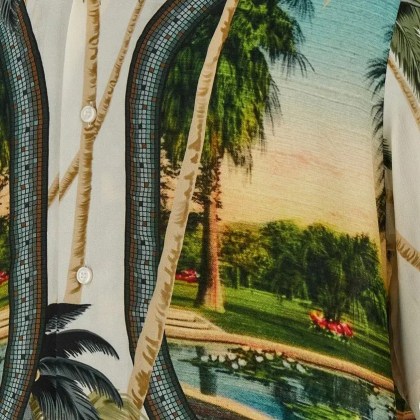 Amiri - Paradise Bowling Shirt - Größe XL - bunt – Bild 2