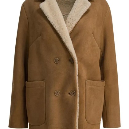 Salvatore Santoro - Balzer Shearling Suede Leather Jacket - Größe 40 - braun Salvatore Santoro - Balzer Shearling Suede Leather Jacket - Größe 40 - braun