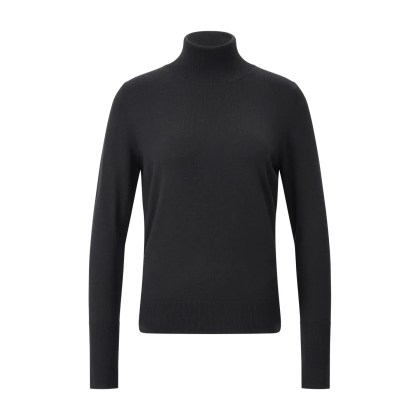 windsor. - Rollkragenpullover aus Schurwolle - Größe 42 - schwarz windsor. - Rollkragenpullover aus Schurwolle - Größe 42 - schwarz